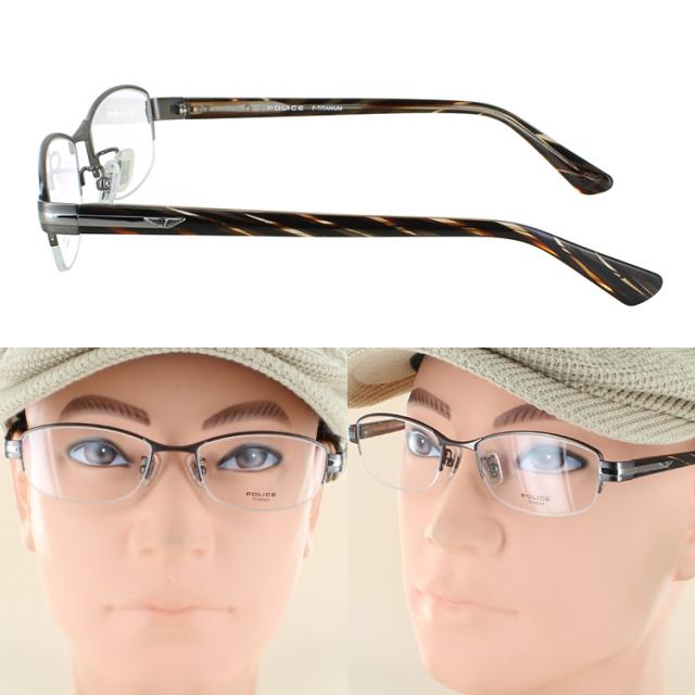 ポリス メンズ サングラス UVカット 薄い色 ブランド ライトカラー