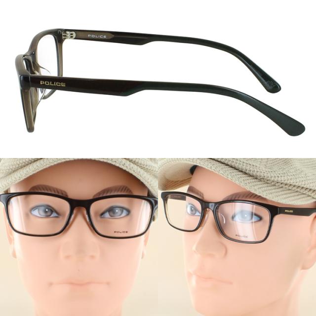 老眼鏡 メンズ ブルーライトカット ポリス POLICE リーディング