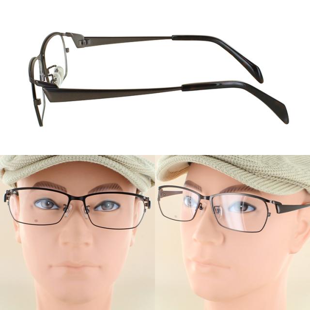 度付きメガネ 大きいサイズ 60サイズ ビッグサイズ メガネ 眼鏡 度付き