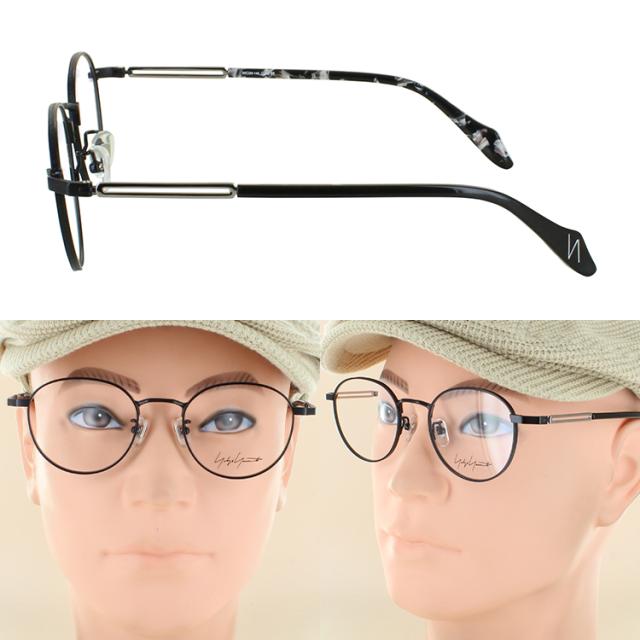 度付きメガネ 度入り 度あり ヨウジヤマモト メガネ YOHJI YAMAMOTO 19-0095 3カラー展開 正規品 ボストンシェイプ チタンフレーム 軽量 薄型非球面レンズ 近視 乱視 遠視 老眼 度入り 度なし だて 伊達 メンズ 男性 おしゃれ ビジネス カジュアル_13