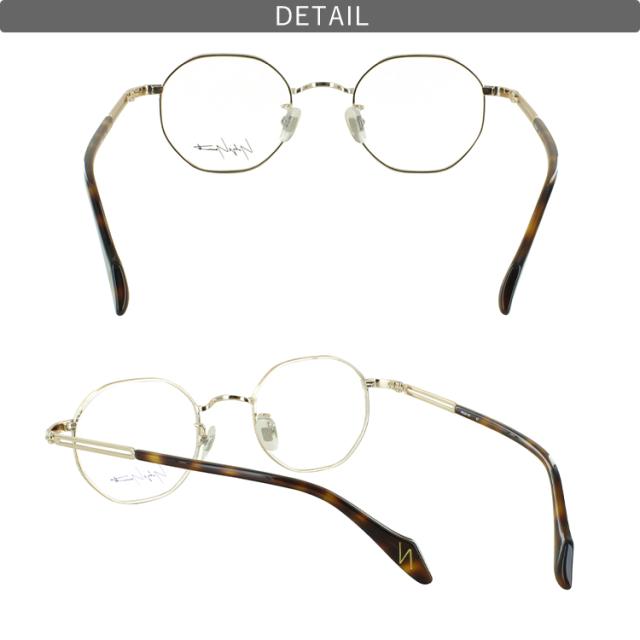 度付きメガネ 度入り 度あり ヨウジヤマモト メガネ YOHJI YAMAMOTO 19-0096 3カラー展開 正規品 ヘキサゴンシェイプ チタンフレーム 軽量 薄型非球面レンズ 近視 乱視 遠視 老眼 度入り 度なし だて 伊達 メンズ 男性 おしゃれ ビジネス カジュアル_14