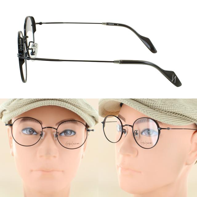 度付きメガネ 度入り 度あり ヨウジヤマモト メガネ YOHJI YAMAMOTO 19-0097 3カラー展開 正規品 ラウンド 丸メガネ チタンフレーム 軽量 薄型非球面レンズ 近視 乱視 遠視 老眼 度入り 度なし だて 伊達 メンズ 男性 おしゃれ ビジネス カジュアル_9