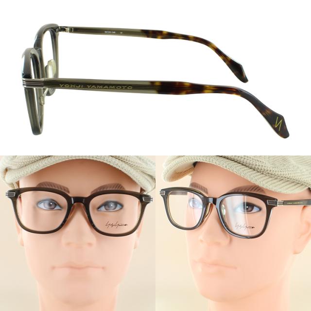 度付きメガネ 度入り 度あり ヨウジヤマモト メガネ YOHJI YAMAMOTO 19-0101 3カラー展開 正規品 やや大ぶりな ウェリントンシェイプ アセテートフレーム 薄型非球面レンズ 近視 乱視 遠視 老眼 度入り 度なし だて 伊達 メンズ 男性 おしゃれ ビジネス カジュアル_13