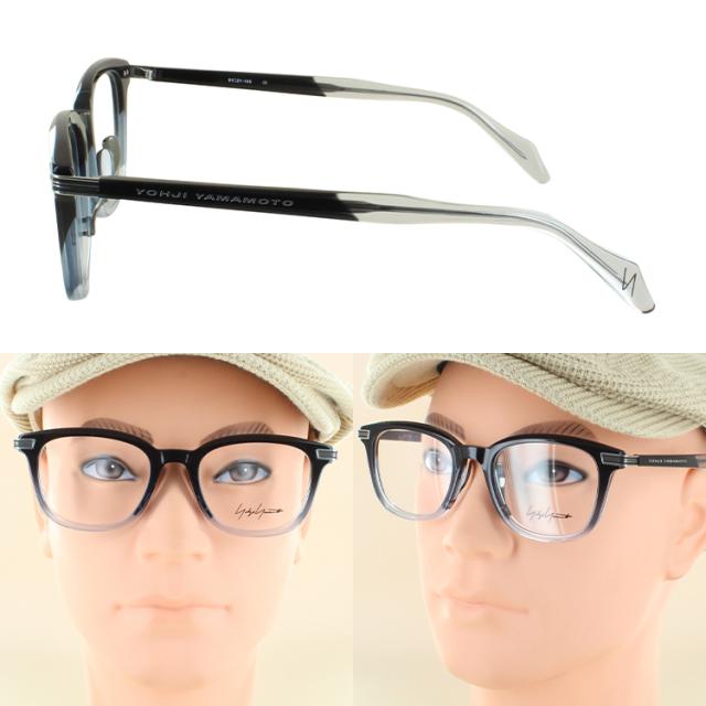 度付きメガネ 度入り 度あり ヨウジヤマモト メガネ YOHJI YAMAMOTO 19-0101 3カラー展開 正規品 やや大ぶりな ウェリントンシェイプ アセテートフレーム 薄型非球面レンズ 近視 乱視 遠視 老眼 度入り 度なし だて 伊達 メンズ 男性 おしゃれ ビジネス カジュアル_11
