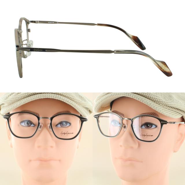 ヨウジヤマモト メガネ YOHJI YAMAMOTO 19-0102 3カラー展開 正規品 ウェリン チタンフレーム アセテートインナーリム βチタン メンズ 男性 おしゃれ 日本製 鯖江 メイドインジャパン ケース付き 度付きレンズ交換可能 かっこいい クラシック_5