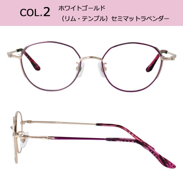 度付きメガネ 度入り 度あり ミッシェル・クラン メガネ MICHEL KLEIN MK-1001 4カラー展開 正規品 多角形 ボストン チタンフレーム クリングス鼻パッド 薄型非球面レンズ 近視 乱視 遠視 老眼 度なし だて 伊達 レディース 女性 おしゃれ モード エレガンス_8