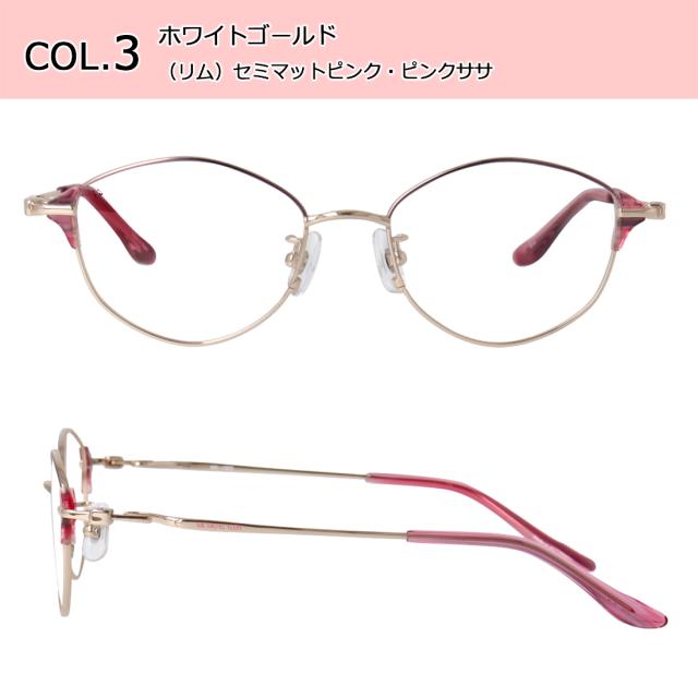 度付きメガネ 度入り 度あり ミッシェル・クラン メガネ MICHEL KLEIN MK-1002 4カラー展開 軽量 正規品 多角形 チタンフレーム ダブルカラー 薄型非球面レンズ 近視 乱視 遠視 老眼 度なし だて 伊達 レディース 女性 おしゃれ モード エレガンス_10