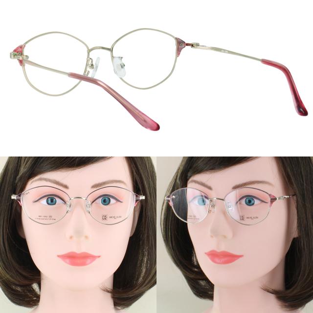 度付きメガネ 度入り 度あり ミッシェル・クラン メガネ MICHEL KLEIN MK-1002 4カラー展開 軽量 正規品 多角形 チタンフレーム ダブルカラー 薄型非球面レンズ 近視 乱視 遠視 老眼 度なし だて 伊達 レディース 女性 おしゃれ モード エレガンス_11
