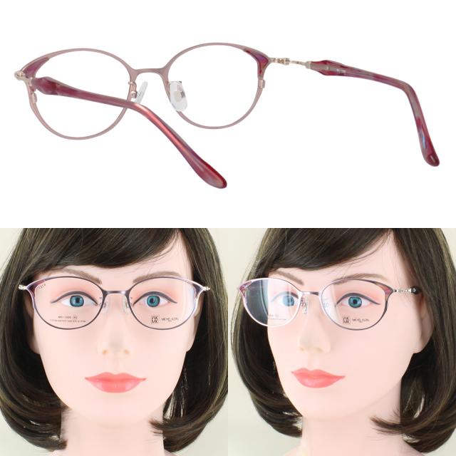 度付きメガネ ミッシェル・クラン メガネ MICHEL KLEIN MK-1006 4カラー展開 軽量 正規品 チタンフレーム オーバルボストン 度入り 度あり 近視 乱視 遠視 老眼 度なし だて 伊達 レディース 女性 おしゃれ モード エレガンス 薄型非球面レンズ_7