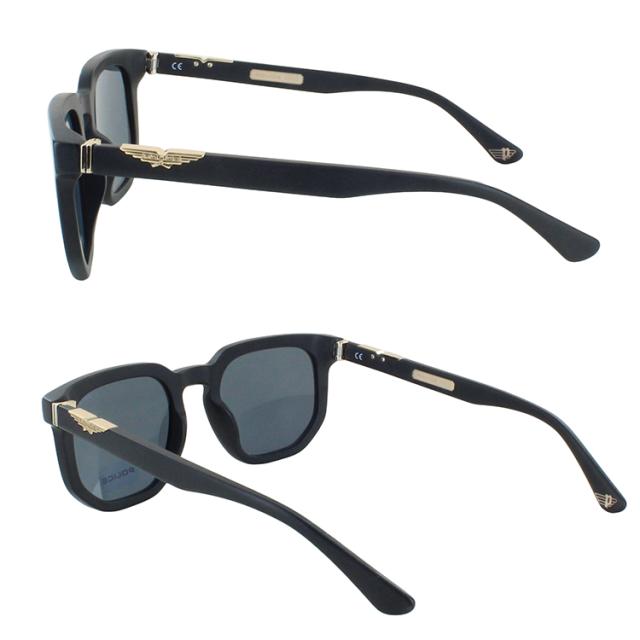 ポリス サングラス メンズ UVカット 運転用 SPLF88 703B ブルーミラー