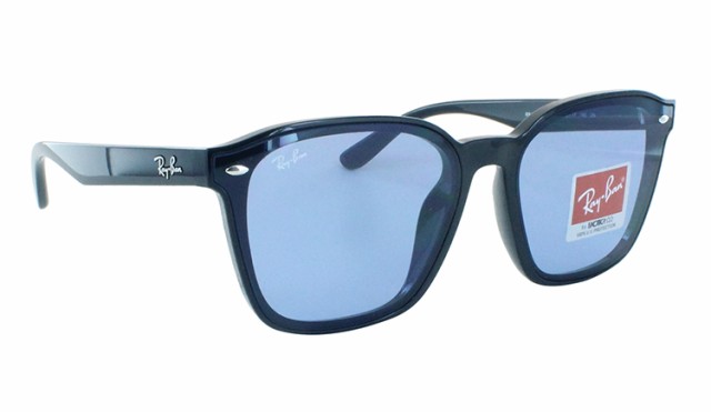 レイバン サングラス RB4392D 601/80 66 大きめレンズ アジア限定 ウェリントン フラットレンズ Ray-Ban メンズ レディース  UVカット 運転用 ドライブ ブラック 黒縁 ブルー カラーレンズ 国内正規 カジュアル トレンド おしゃれ 保証書付きの通販はau PAY  マーケット ...