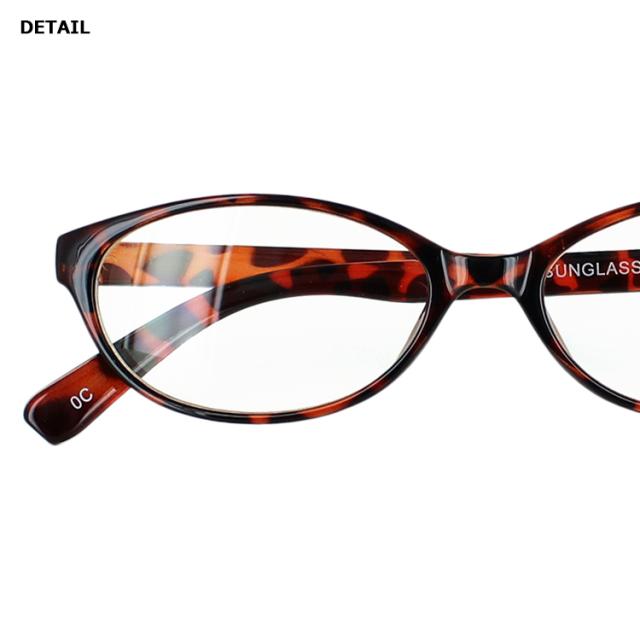 伊達メガネ サングラス オーバル メンズ レディース UVカット