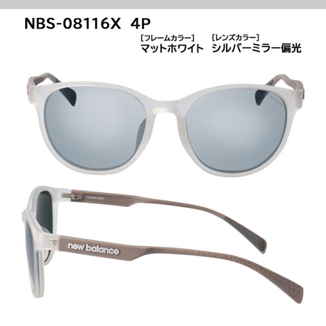 ニューバランス サングラス 偏光 メンズ UVカット 2025年モデル ブランド ボストン NBS08116X 3カラー展開 グレーフラッシュミラー ブラウン シルバーミラー 偏光レンズ 超弾性樹脂 TR90素材 軽量 運転用 ドライブ 釣り アウトドア レジャー スポーツ 男性 国内正規品_8