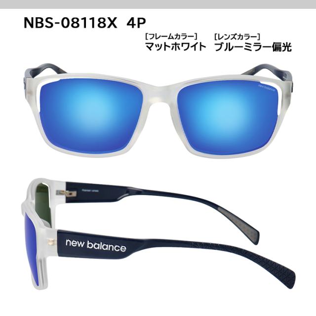 ニューバランス サングラス 偏光 メンズ UVカット 2025年モデル ブランド スクエア NBS08118X 3カラー展開 グレー グリーン ブルーミラー 偏光レンズ 超弾性樹脂 TR90素材 軽量 運転用 ドライブ 釣り アウトドア レジャー スポーツ 男性 国内正規品_8