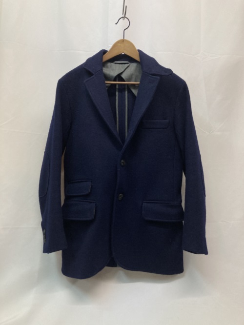 【古着】MONITALY モニタリー　ウールジャケット　ネイビー　USA製　無地　メンズ　アウター　38サイズ　ウール／アウター【中古】[☆3][の通販は