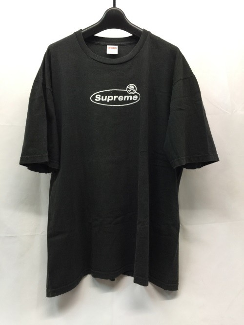 【古着】【SUPREME】　シュプリーム　2022AW　”PASS IT ON OTHERS! WARN OTHER PEOPLE!”　Tシャツ　サイズXL　ブラック　毛羽立ち色落 の通販は