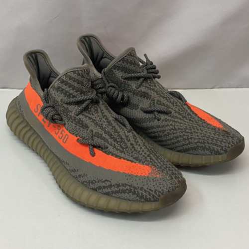 【古着】adidas アディダス BB1826 YEEZY BOOST イージーブースト 350 V2 Beluga ベルーガ スニーカー 28CM メンズ グレー オレンジ ラン