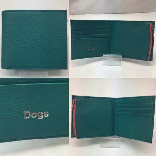 【古着】FACETASM ファセッタズム Dogs ドッグス 二つ折り財布 ウォレット メンズ レディース スモークブルー ピンク／財布【中古】[☆3]