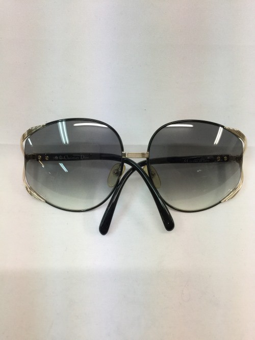 古着】Christian Dior クリスチャンディオール サングラス 2250A 48F 63□17 ブラック×ゴールド／サングラス 【中古】[☆3][1225の通販は