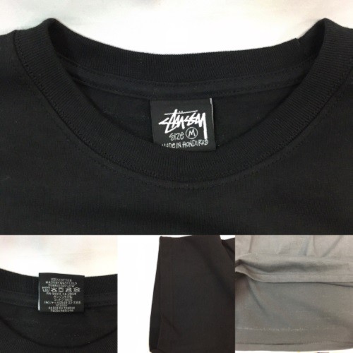 古着】STUSSY×GANG STAR ステューシー ギャングスター Tシャツ サイズM コットン ブラック  3903845／トップス【中古】[☆2][122の通販はau PAY マーケット - リバティ鑑定倶楽部 | au PAY マーケット－通販サイト