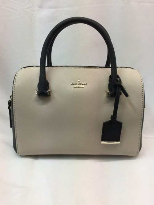 【古着】kate spade　ケイトスペード　new york　ハンドバッグ　ショルダーバッグ　2WAY　ベージュ／バッグ【中古】[☆2][12255-20230701