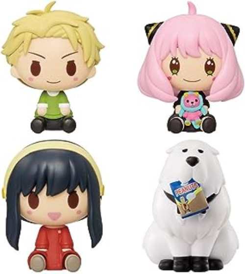 【中古一般フィギュア】一番くじ SPY×FAMILY -You made my day- A賞 フォージャー家(4個組) ちょこのっこフィギュアセット／アーニャ【