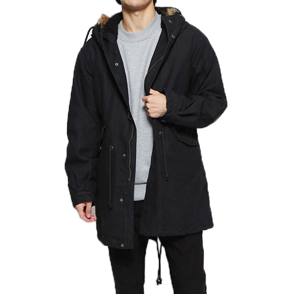 コート モッズコート ミリタリーコート 裏ボア ファー付き 無地 ベーシック 中綿入り アウター メンズ ベージュ オリーブ ブラック インの通販はau Pay マーケット Styleblock スタイルブロック Au Pay マーケット店