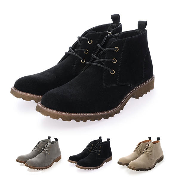ブーツ ショートブーツ レースアップ スエード調 軽量 Puレザー 合成皮革 黒 シューズ 靴 メンズ ブラック ベージュ グレー Sale セールの通販はau Pay マーケット Styleblock スタイルブロック Au Pay マーケット店