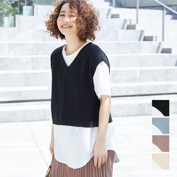 Tシャツ ニットベスト レディース セット レイヤードトップス カットソー 丸首 無地 半袖 5分袖 おしゃれ トップス サンドベージュ モカ の通販はau Pay マーケット Styleblock スタイルブロック Au Pay マーケット店 Tシャツ ニットベスト レディース セット レイヤードトップス カットソー 丸首 無地 半袖 5分袖 おしゃれ トップス サンドベージュ モカ の通販はau Pay マーケット Styleblock スタイルブロック Au Pay マーケット店