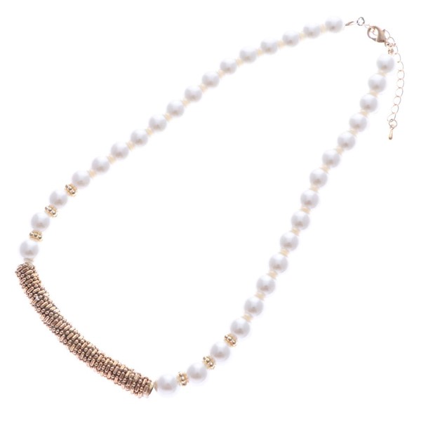ネックレス パールネックレス フェイクパール ビジュー ゴールド パーティー アクセサリー レディース ホワイト Sale セールの通販はau Pay マーケット Styleblock スタイルブロック Au Pay マーケット店