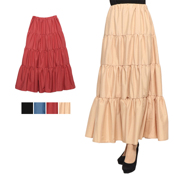 スカート フレアスカート ティアード ギャザースカート ロング マキシスカート 無地 シンプル ボトムス レディース Sale セールの通販はau Pay マーケット Styleblock スタイルブロック Au Pay マーケット店
