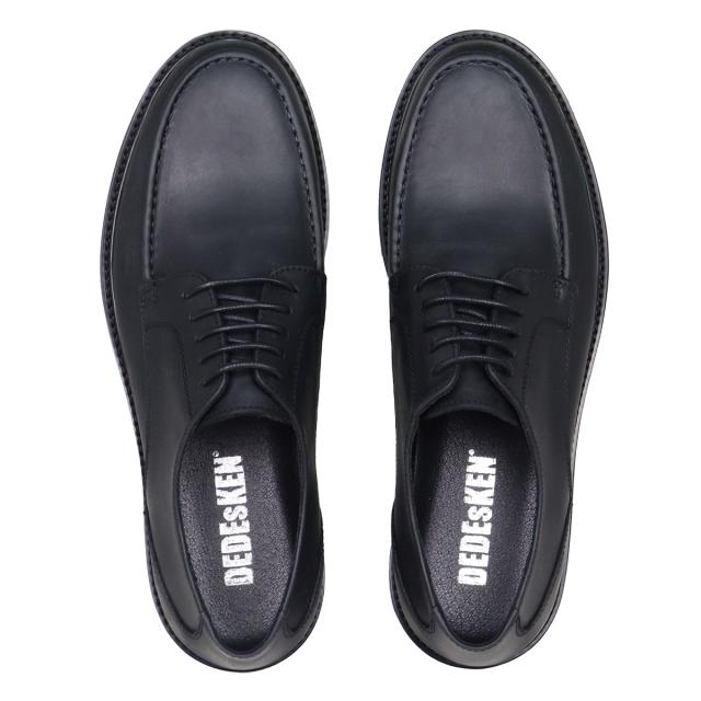 ビジネスシューズ ビジネス シューズ カジュアル シューズ メンズ 本革 牛革 カウレザー 靴 革靴 紳士靴 Uチップ メンズ 25.0cm〜27.5cm 黒 ブラック DEDEsKEN デデスケン No.10605