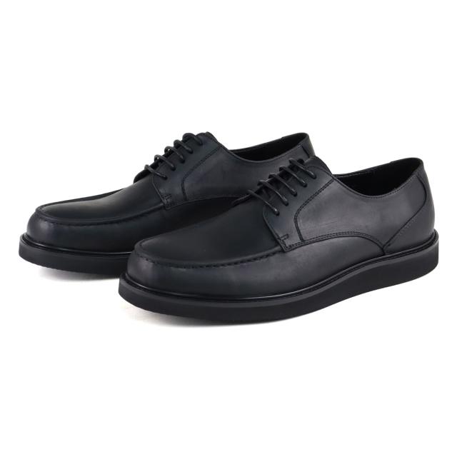 ビジネスシューズ ビジネス シューズ カジュアル シューズ メンズ 本革 牛革 カウレザー 靴 革靴 紳士靴 Uチップ メンズ 25.0cm〜27.5cm 黒 ブラック DEDEsKEN デデスケン No.10605