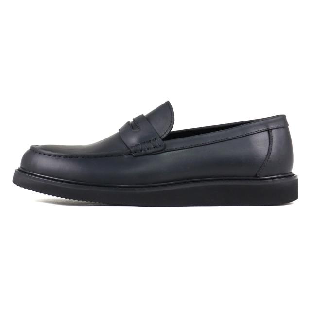 革靴 本革 牛革 カウレザー ローファー メンズ No.10607 25.0cm〜27.5cm 黒 ブラック DEDEsKEN デデスケン