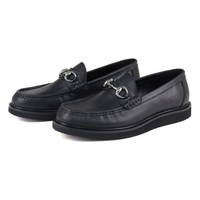 革靴 本革 牛革 カウレザー ローファー メンズ No.10608 25.0cm〜27.5cm 黒 ブラック DEDEsKEN デデスケン