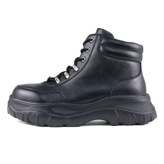 スニーカー メンズ ダッドスニーカー ハイカット ボリュームソール  クッション 厚底 6cmヒール 韓国 おしゃれ No.EX101 25.0cm〜27.0cm 黒 ブラック exclamation エクスクラメーション