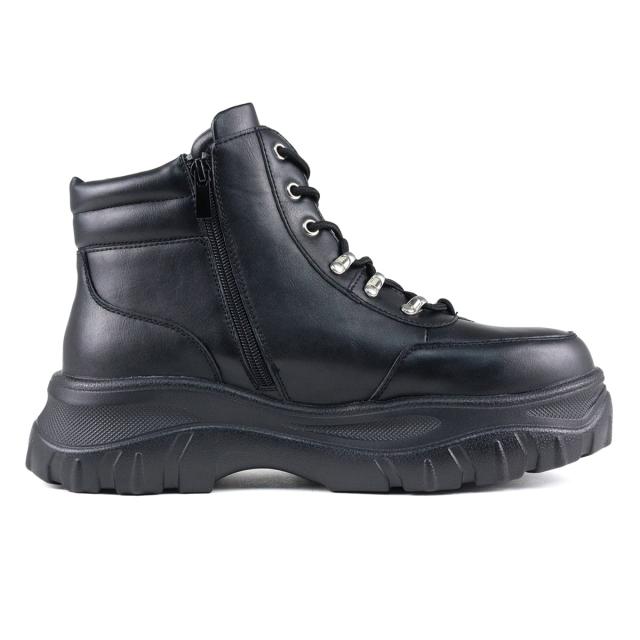 スニーカー メンズ ダッドスニーカー ハイカット ボリュームソール  クッション 厚底 6cmヒール 韓国 おしゃれ No.EX101 25.0cm〜27.0cm 黒 ブラック exclamation エクスクラメーション