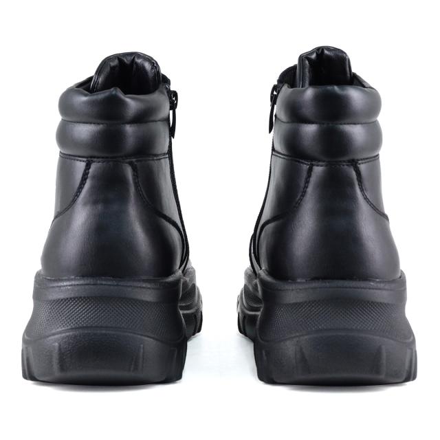 スニーカー メンズ ダッドスニーカー ハイカット ボリュームソール  クッション 厚底 6cmヒール 韓国 おしゃれ No.EX101 25.0cm〜27.0cm 黒 ブラック exclamation エクスクラメーション