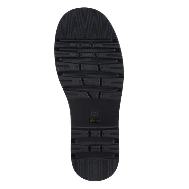 ブーツ レディース メンズ ユニセックス レースアップ 厚底 ロング丈 5cmヒール No.9090 22.0-27.0cm 黒 リバティードール_9