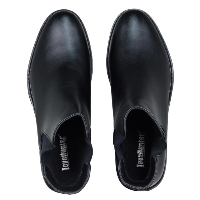 【返品交換不可】ブーツ メンズ サイドゴア 黒 厚底 6cm レザー 合成皮革 脚長 おしゃれ 6cmヒール No.1713 ブラック ラブハンター冬 返品交換不可】ブーツ メンズ サイドゴア 黒 厚底 6cm レザー 合成皮革