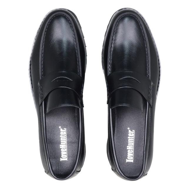 ローファー メンズ 厚底 6.0cmヒール シャークソール 滑りにくい 身長