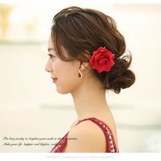 コサージュ フォーマル 髪飾り 結婚式 バラ ローズ 薔薇 ヘアクリップ プチプラ アクセサリー ヘアアレンジ 大人 キッズの通販はau Pay マーケット パーティードレス ナイトワン