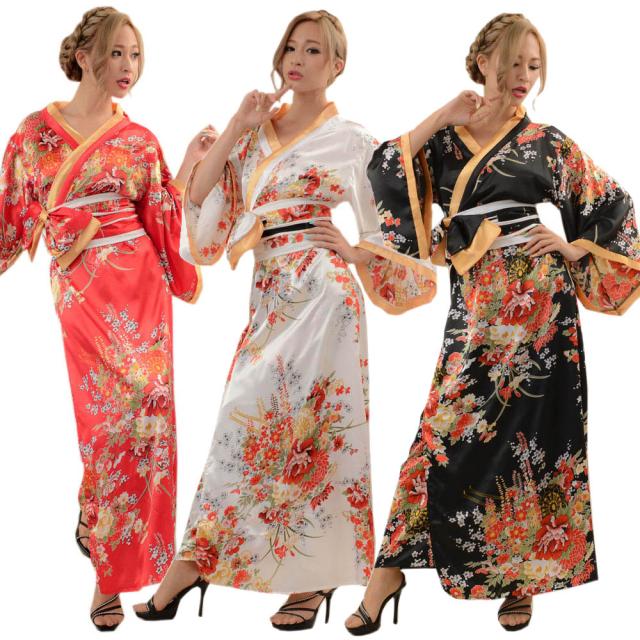 花魁 コスプレ 着物ドレス 花魁 コスプレ衣装 よさこい衣装 送料無料 花魁着物ロングドレスの通販は 4,950円