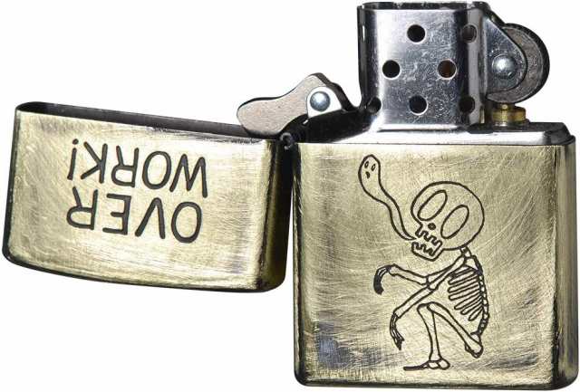 ZIPPO ユーズドフィニッシュ スカル HELP ユニーク ジッポー ライター