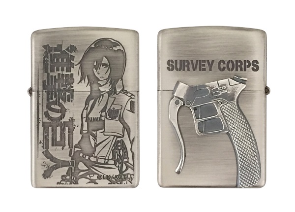 進撃の巨人 ZIPPO ライター 全3種 エレン リヴァイ ミカサ 限定商品の