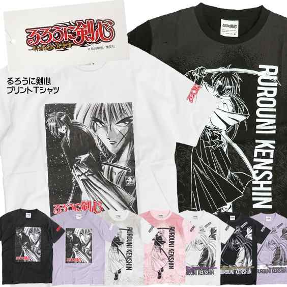 るろうに剣心 Tシャツ メンズ キャラt 緋村剣心 イラスト キャラクター プリント クルーネック 半袖 Tss 376の通販はau Pay マーケット Renovatio