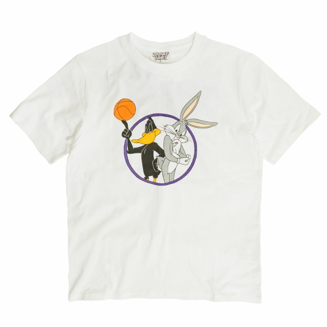 ルーニー・テューンズ Tシャツ LOONEY TUNES バックプリント 半袖Tシャツ バッグスバニー ダフィーダック アニメキャラ TSS-422