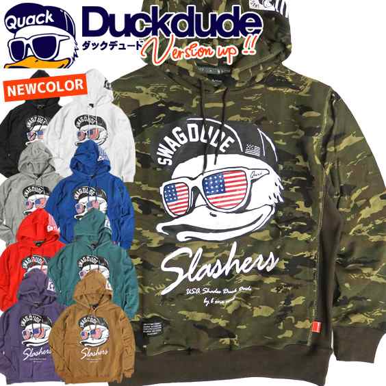 DUCK DUDE パーカー ダックデュード USA アヒル プリント スウェット