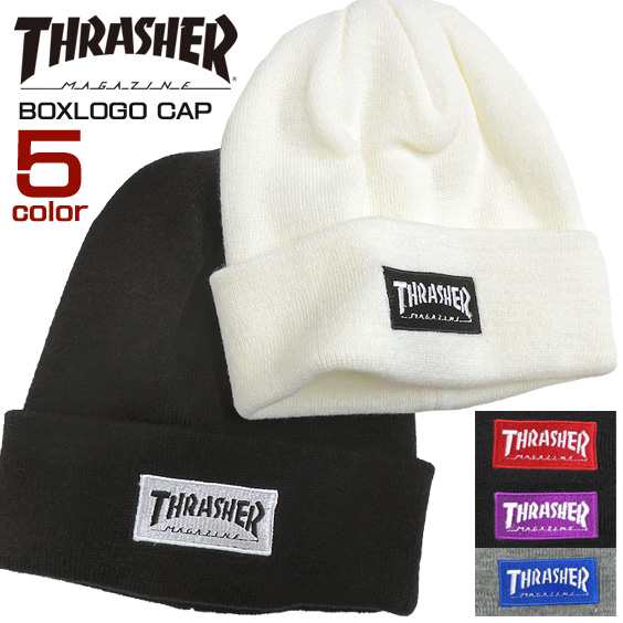 Thrasher ニット帽 ボックスロゴ刺繍 ニットキャップ スラッシャー ビーニー キャップ 帽子 Thrasher 1038の通販はau Pay マーケット Renovatio