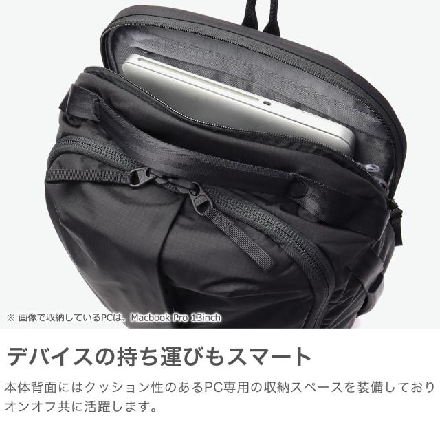 【商品レビューで＋5％】【日本正規品】ABLE CARRY リュック メンズ レディース 大容量 エイブルキャリー 通学 通勤 バックパック 大きめ リップストップ生地 PC収納 アウトドア 旅行 出張 Aフレーム B4 26L 17inch MAX EDC_3